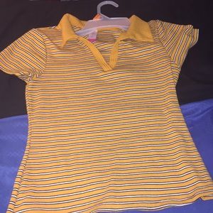 Yellow striped shirt